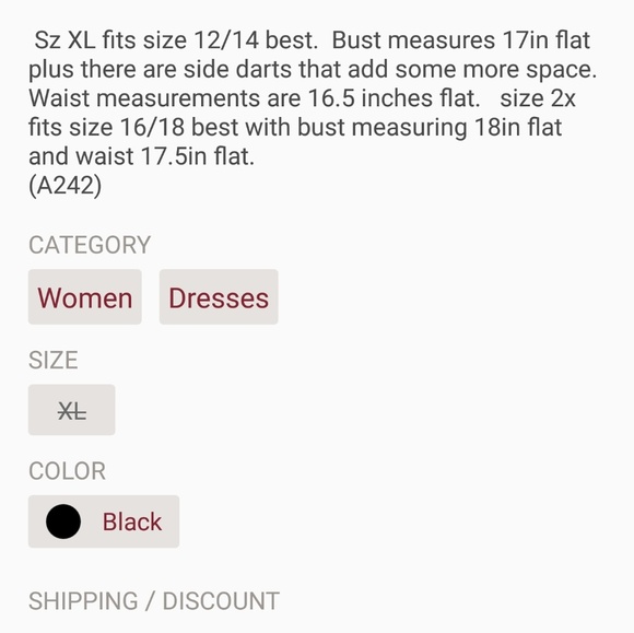 Reposh. NWT BLACK HALTER DRESS - Picture 2 of 5